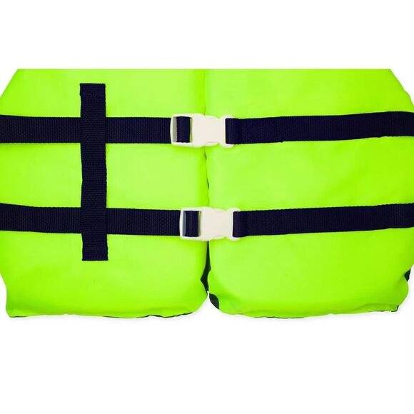 Speedo Adult Basic Life Vest with Buckle Closure in Green, 90 Pounds + Up - Picture 4 of 4